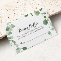 Bilhete de Fralda Eucalyptus Calliografia Raffle