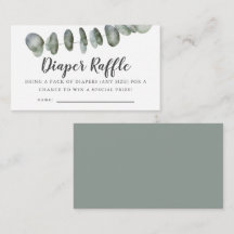 Bilhete de Fralda Eucalyptus Raffle