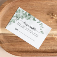 Bilhete de Fralda Eucalyptus Verde Clássico