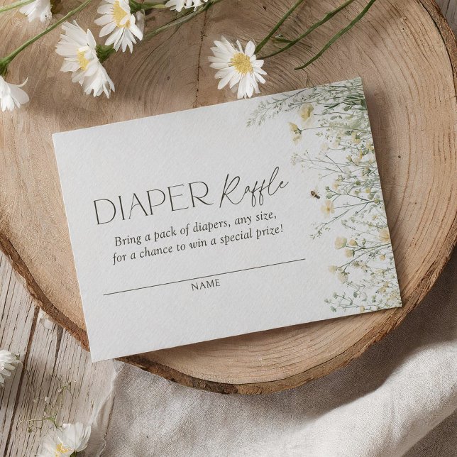 Cartão De Informações Bilhete de Raffle da Fralda de Abelhas (Criador carregado)