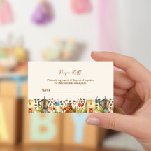 Bilhete de Rifa de Fralda de Bebê Está Preparando 