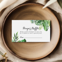 Bilhete de Rifa de Fraldas de Verdura Tropical de