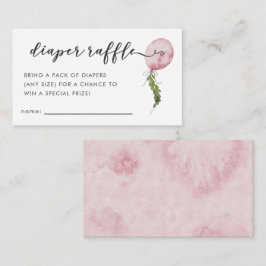 Cartão De Informações Bilhete de rifa de fraldas para chá de bebê com ba