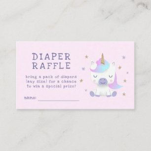 Cartão De Informações Bilhete do Raffle da fralda do chá de fraldas do