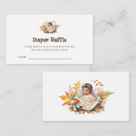 Cartão De Informações Bilhetes de Fralda de Fada de Madeira de Raffle
