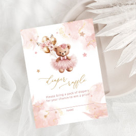 Cartão De Informações Bilhetes de Fralda de Urso de Teddy