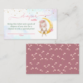 Cartão De Informações Bilhetes de rifa de fraldas para chá de bebê da me