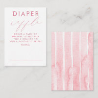 Bilhetes de Rifa de Fraldas Rosa Branco para Chá d