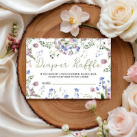 Bilhetes de Rifa de Fraldas Wildflower