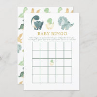 Bingo De Bebê Do Jogo Do Dinossauro Gelado