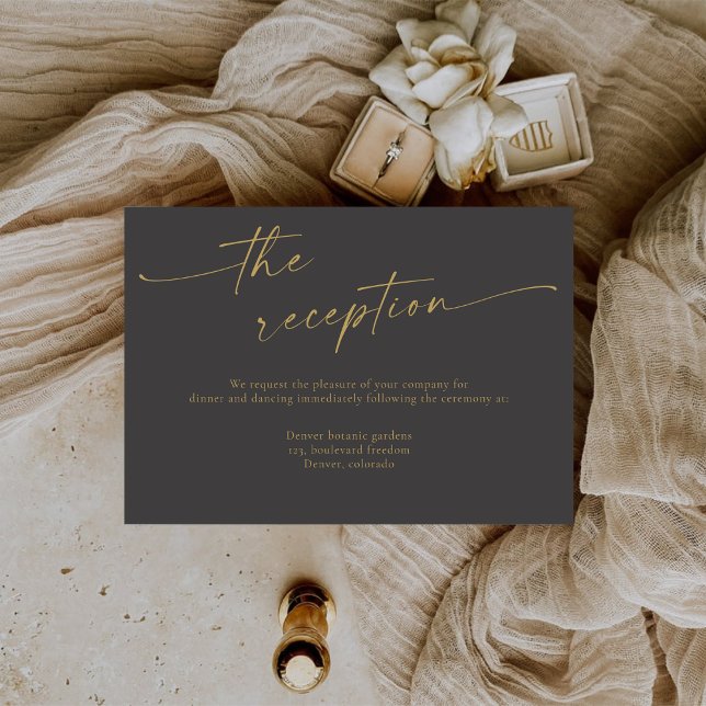 Cartão De Informações BLAIRE Caligrafia Moderna para Recepção de Casamen (Criador carregado)