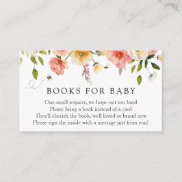 Cartão De Informações Blossom and Honey Books for Baby insert card