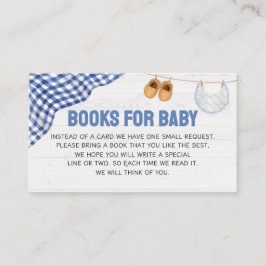 Cartão De Informações Blue Football Baby Shower Books for Baby