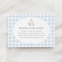 Blue Gingham Silly Goose Books for Baby