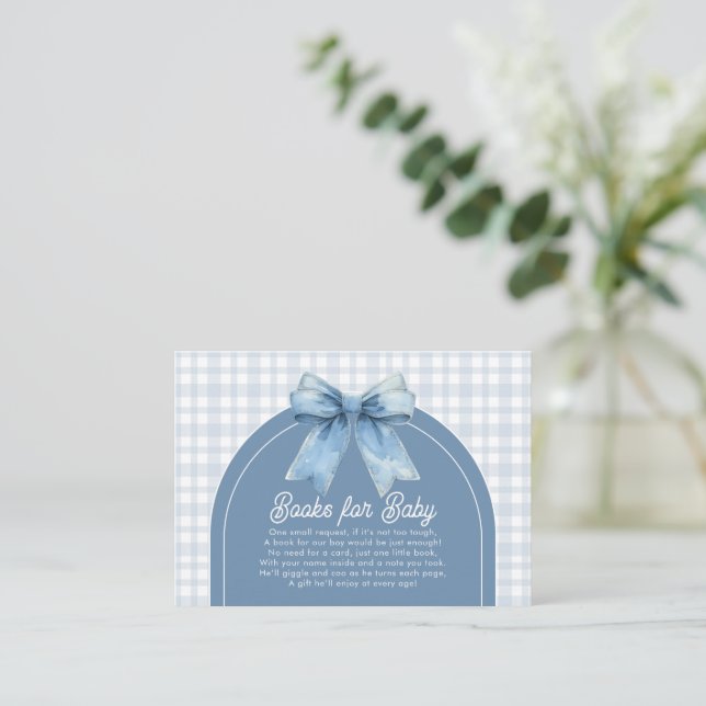 Cartão De Informações Blue Jean Baby Baby Shower Enclosure Card (Em pé/Frente)