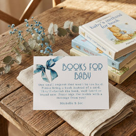 Cartão De Informações Blue Jean Baby Books For Baby Enclosure Card