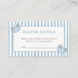 Cartão De Informações Blue Jean Baby Shower Denim Diaper Raffle