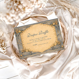 Cartão De Informações Blue Jeans Little Cowbo Diapper Raffle