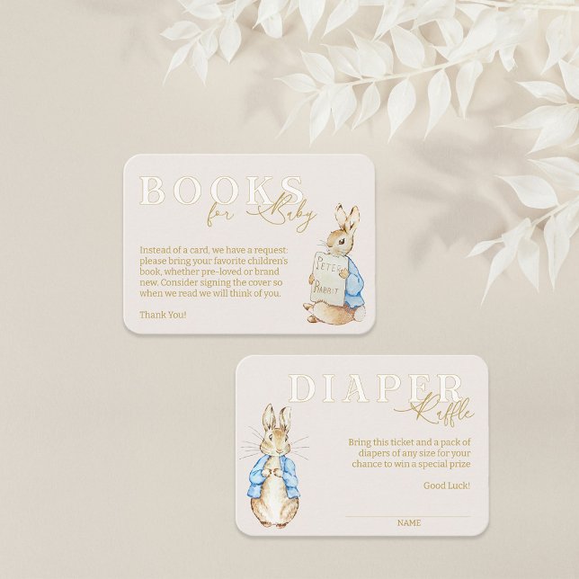 Cartão De Informações Blue Peter the Rabbit Fralda Raffle (Criador carregado)