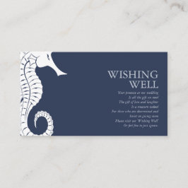 Cartão De Informações Blue Wave Seacavalo Wishing well V2 ID836