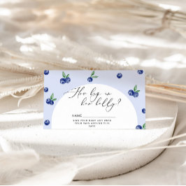 Cartão De Informações Blueberry como é grande a barriga de mamãe