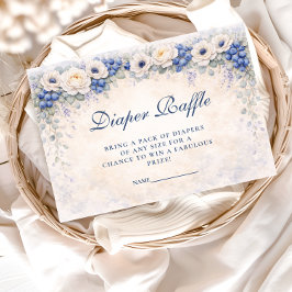 Cartão De Informações Blueberry Cottage Garden Diapper Raffle