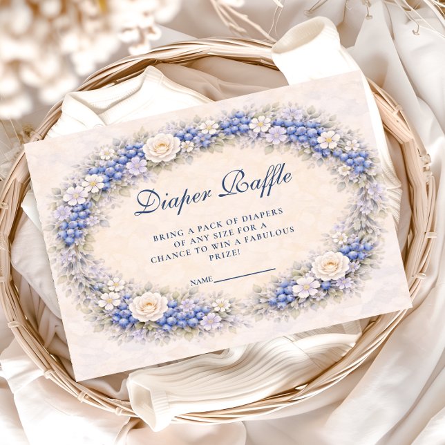 Cartão De Informações Blueberry Story Garden Diapper Raffle (Criador carregado)