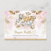 Blush Tropical Safari Fralda Raffle