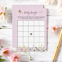 Blush Wildflower, Abelhas, & Butterflies Bingo Gam