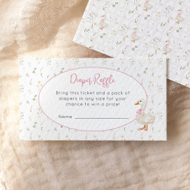 Cartão De Informações Bobo Gado Selvagem Fralda Raffle