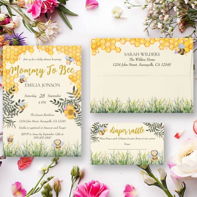 Cartão De Informações Boca Fralda Raffle, Jardim de Bebê Gelado (Criador carregado)