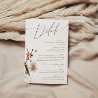 Boho Autumn Wildflower | Detalhes