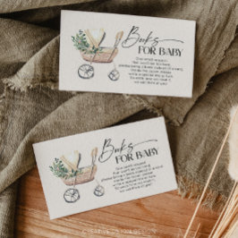 Cartão De Informações Boho Baby Stroller Gênero Livros Neutros para Bebê