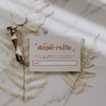 Cartão De Informações Boho Chá de fraldas Fralda Raffle<br><div class="desc">Este é um cartão de cercado de fralda de bebê retrorado teracotta. Edite o texto e as cores mais* neste cartão de convite retrorreflector para torná-lo ajustado tema de evento estilo pessoal! (as palavras "rifa de fralda" não são editáveis, mas você pode mudar as cores delas!) // Para designs correspondentes,...</div>