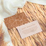 Cartão De Informações Boho Editável Cores Brunch e Chá de panela de Bolh<br><div class="desc">Um modelo de placa de gabinete feito para corresponder às nossas Cores Boho | Coleção de Chás de panela Brunch e Bubbles. O design apresenta uma fonte sans-serif moderna e um padrão floral elegante de desenho de linha. Você pode personalizá-lo para detalhes do registro de presentes, ideias noturnas de data,...</div>
