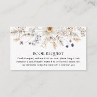 Boho Floral Gênero Pedido de Livro Neutro