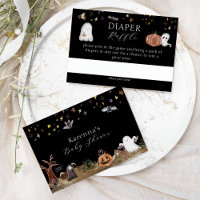 Boho Halloween Chá de fraldas Fralda Raffle