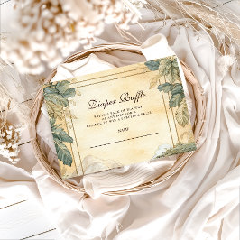 Cartão De Informações Boho Safari Animals Baby Shower Diapper Raffle