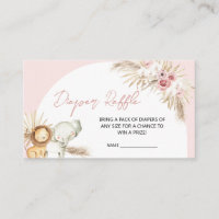 Boho Safari Chá de fraldas Raffle Fralda