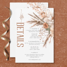 Boho Terracotta Pêssego & Creme Detalhes Florais B