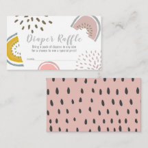 Boho Watermelon Chá de fraldas Fralda Raffle