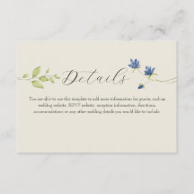 Boho Wildflower Wedding Details