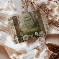 Boho Woodland Forest Raffle Diapper