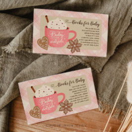 Cartão De Informações Bolas de inverno de chocolate quente para bebês