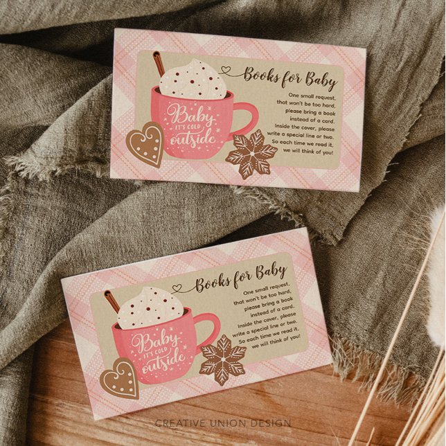 Cartão De Informações Bolas de inverno de chocolate quente para bebês (Criador carregado)