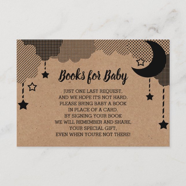 Cartão De Informações Boletins De Estrelas Brilhantes Para O Bebê Kraft (Frente)