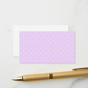 Cartão De Informações Bolinhas Elegante Cor-de-Fundo Cor-de-Rosa Branco,