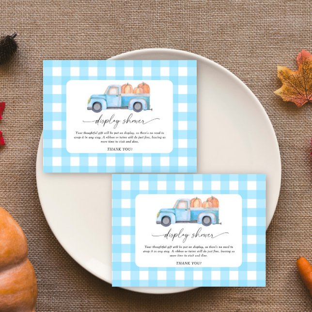 Cartão De Informações Bomba de água - caminhão azul com água - chá (Criador carregado)