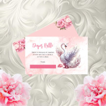 Bonita Fralda Floral Swan Raffle