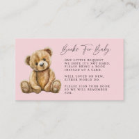 Bonito Aquarela Pequeno Urso Rosa Chá de fraldas
